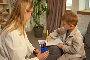 Child development assessment activity illustrating developmental psychology research methods and human development concepts.